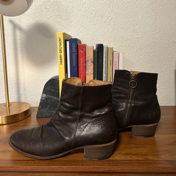 Fiorentini + Baker Dark Brown Leather Ankle Boots main image 6